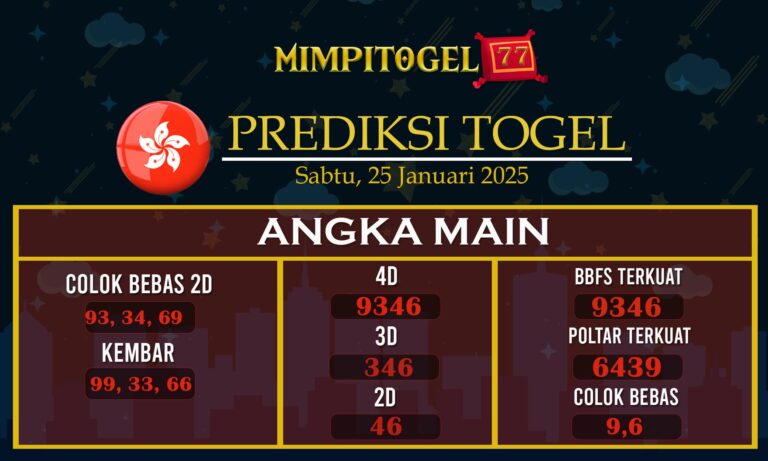 Prediksi tg 25 januaril